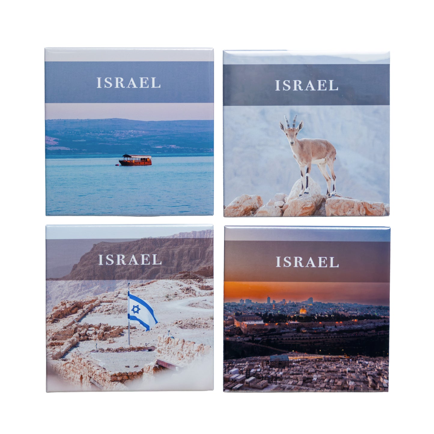 Israel Collection - Set of 4 Photo Magnets