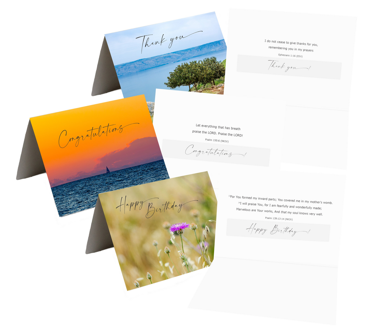 Greeting Cards Featuring Scenes From Israel - 10PK