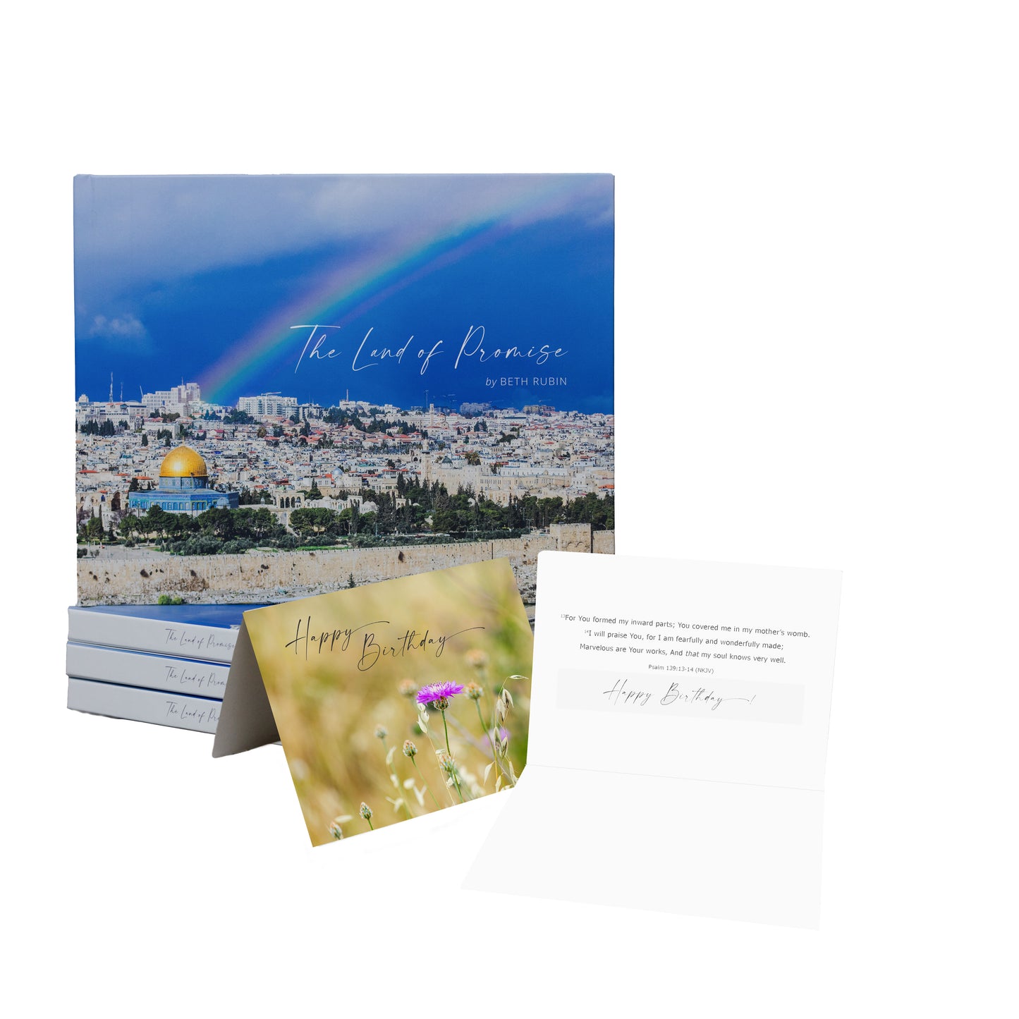 BUNDLE - The Land or Promise Hardcover Book + Greeting Cards 10PK
